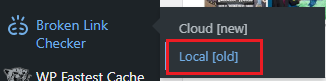 option local de broken link checker
