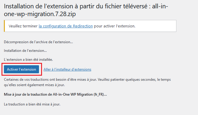 Activer un plugin