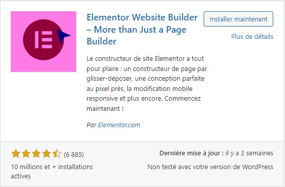 Elementor gratuit